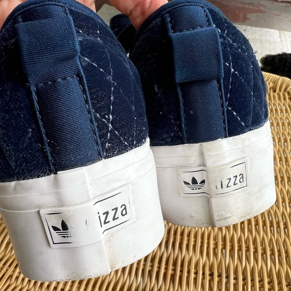 Adidas Nizza Platform Navy Velvet Sneakers - size 7.5 - Picture 10 of 14